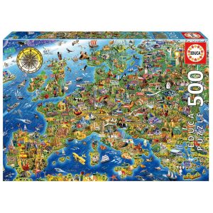 Verrückte Europa-Landkarte