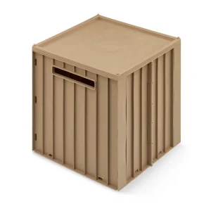 Aufbewahrungsbox mit Deckel "Elijah" - 30,5x32x31,5 cm (Oat)